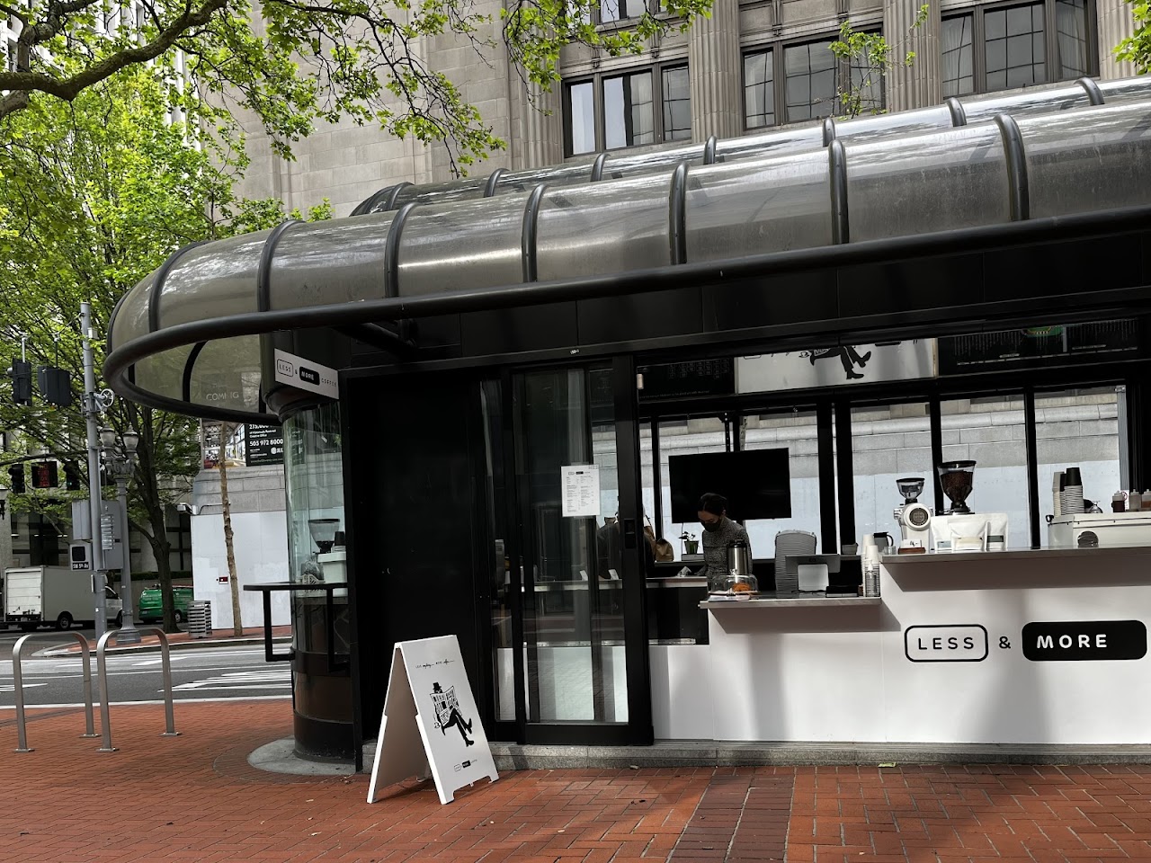 Less and More Coffee in Downtown